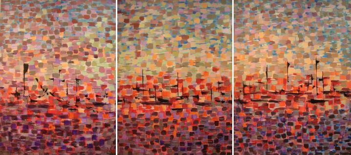 色々 Iro-Iro Ano 2009 Tríptico 120x90cm